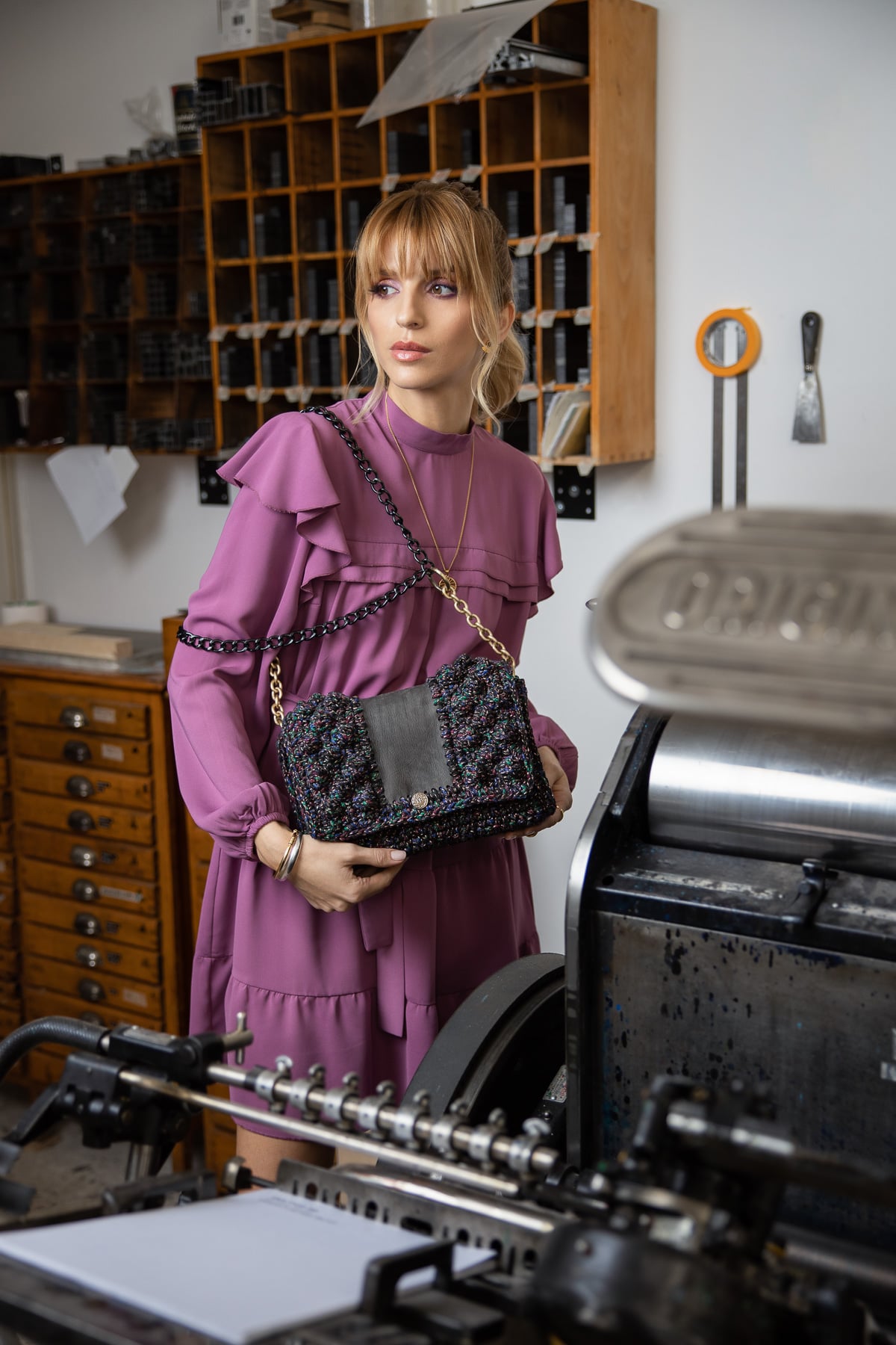 Miss Polyplexi Ganymede Multicolour Black Shoulder Bag