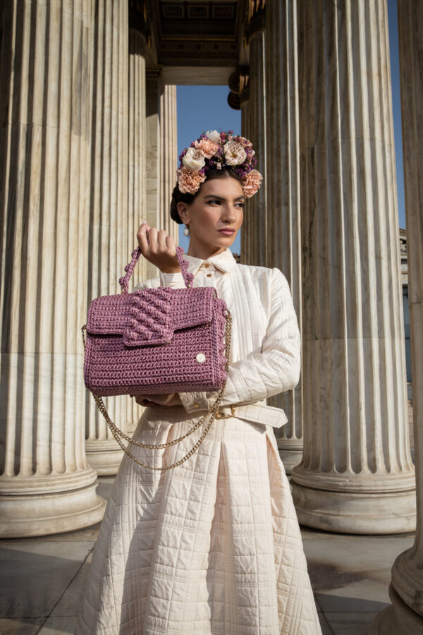 Miss Polyplexi Alma Dusty Pink Shoulder Cross-body Bag