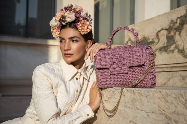 Miss Polyplexi Alma Dusty Pink Shoulder Cross-body Bag