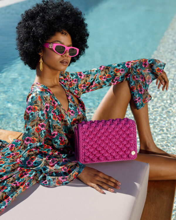 Miss Polyplexi Ossian Fuchsia Shoulder Bag