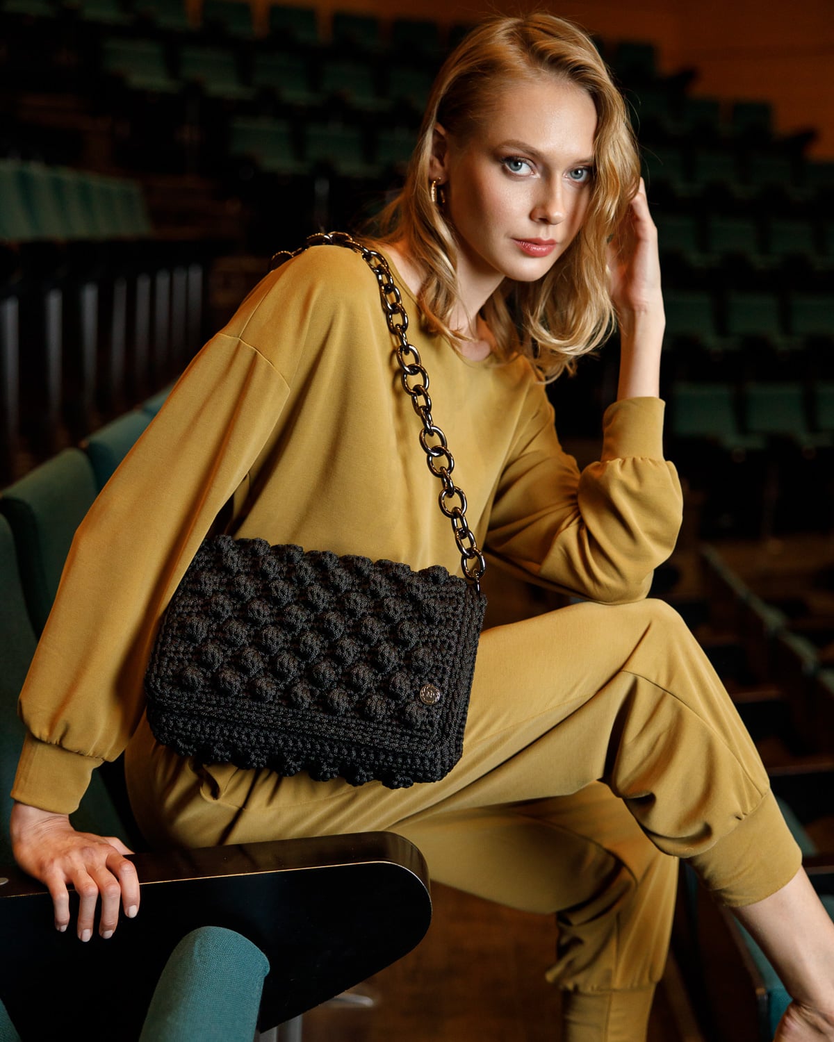 Miss Polyplexi Ossian Black Shoulder Bag