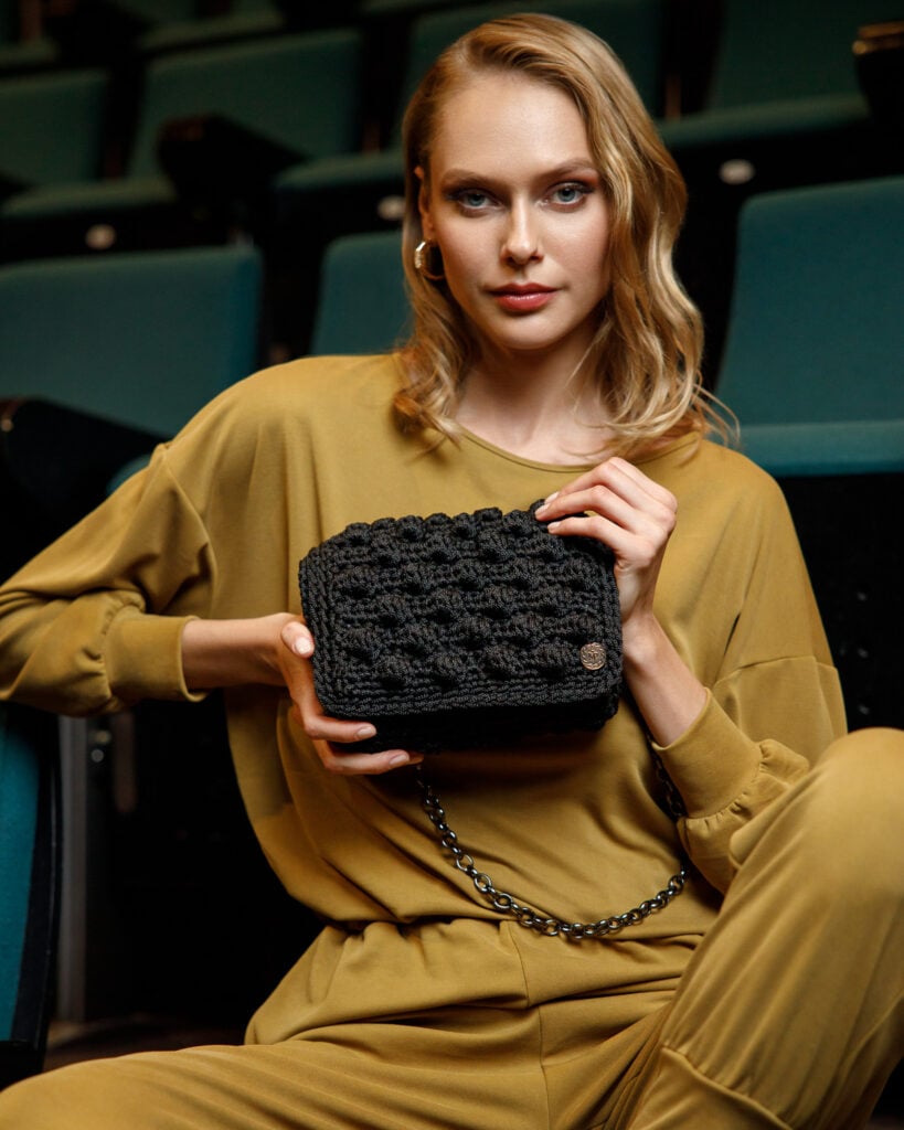 Miss Polyplexi Micro Ossian Black Cross-body Bag