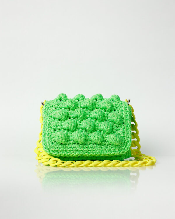 Miss Polyplexi Micro Ossian Lime Green Shoulder Bag