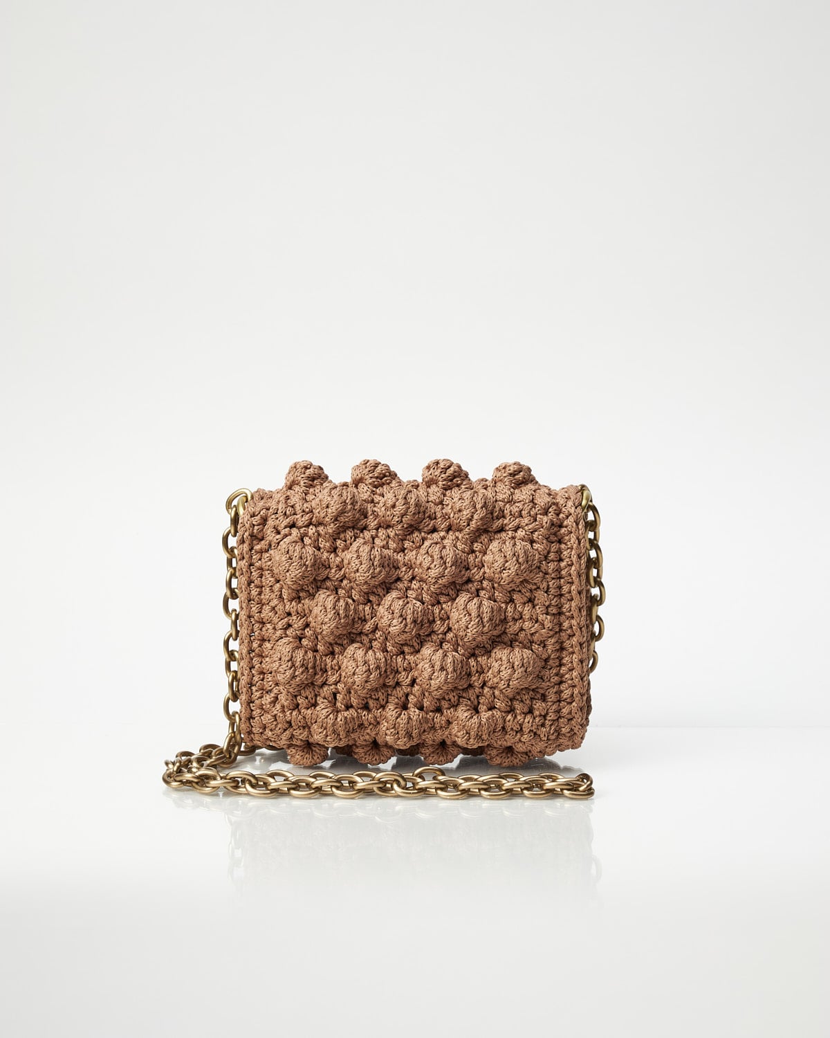 バッグ Michan Micro Ossian Mocha Crochet Crossbody Bag - Miss Polyplexi