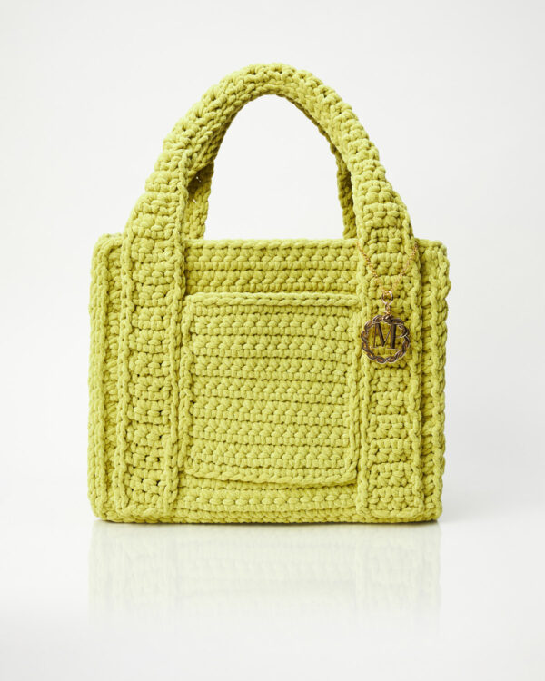 Miss Polyplexi Nimes Lime Green Crochet Shoulder Bag