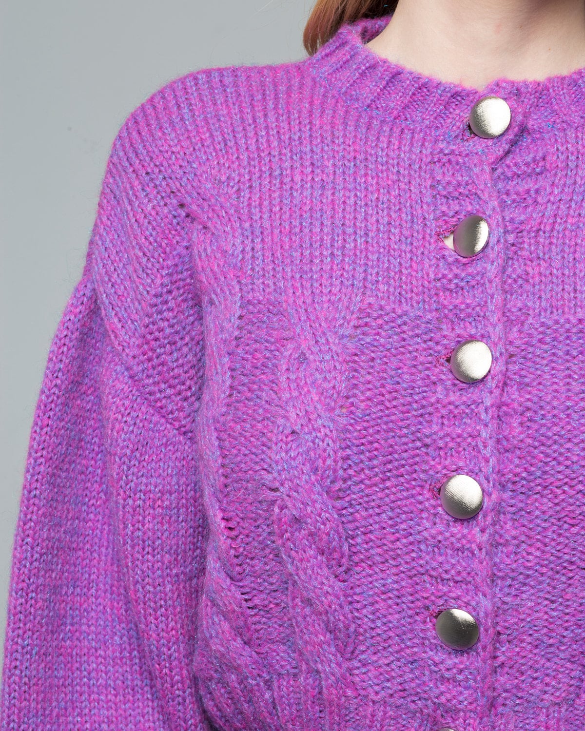 Chloe Violet Knitted Cardigan Miss Polyplexi