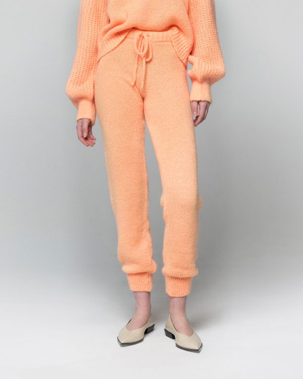 Miss Polyplexi Gisele Orange Knitted Pants