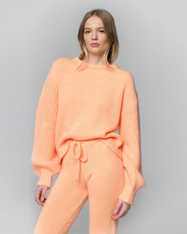 Miss Polyplexi Gisele Orange Knitted Sweater