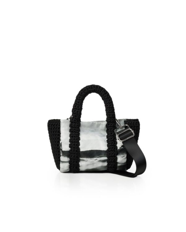 Black Aegean Small Tote Bag - Limited Edition Marina Vernicos x Miss Polyplexi