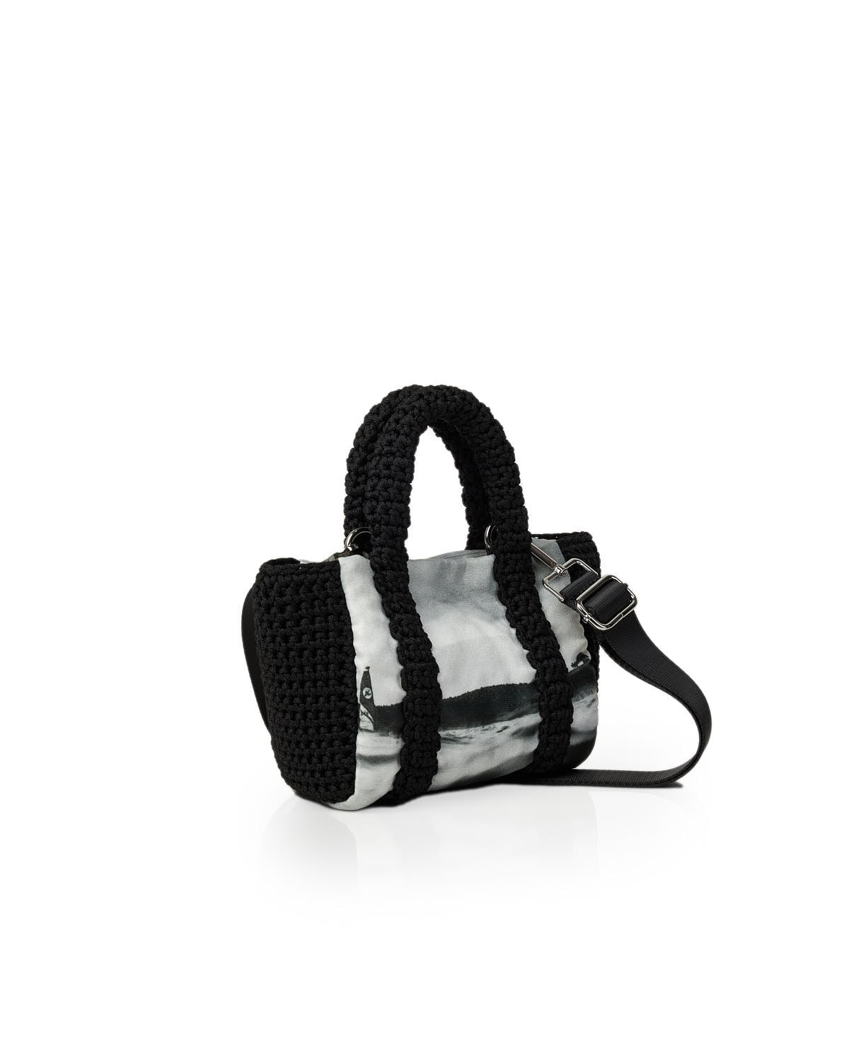 Black Aegean Small Tote Bag - Limited Edition Marina Vernicos x Miss Polyplexi