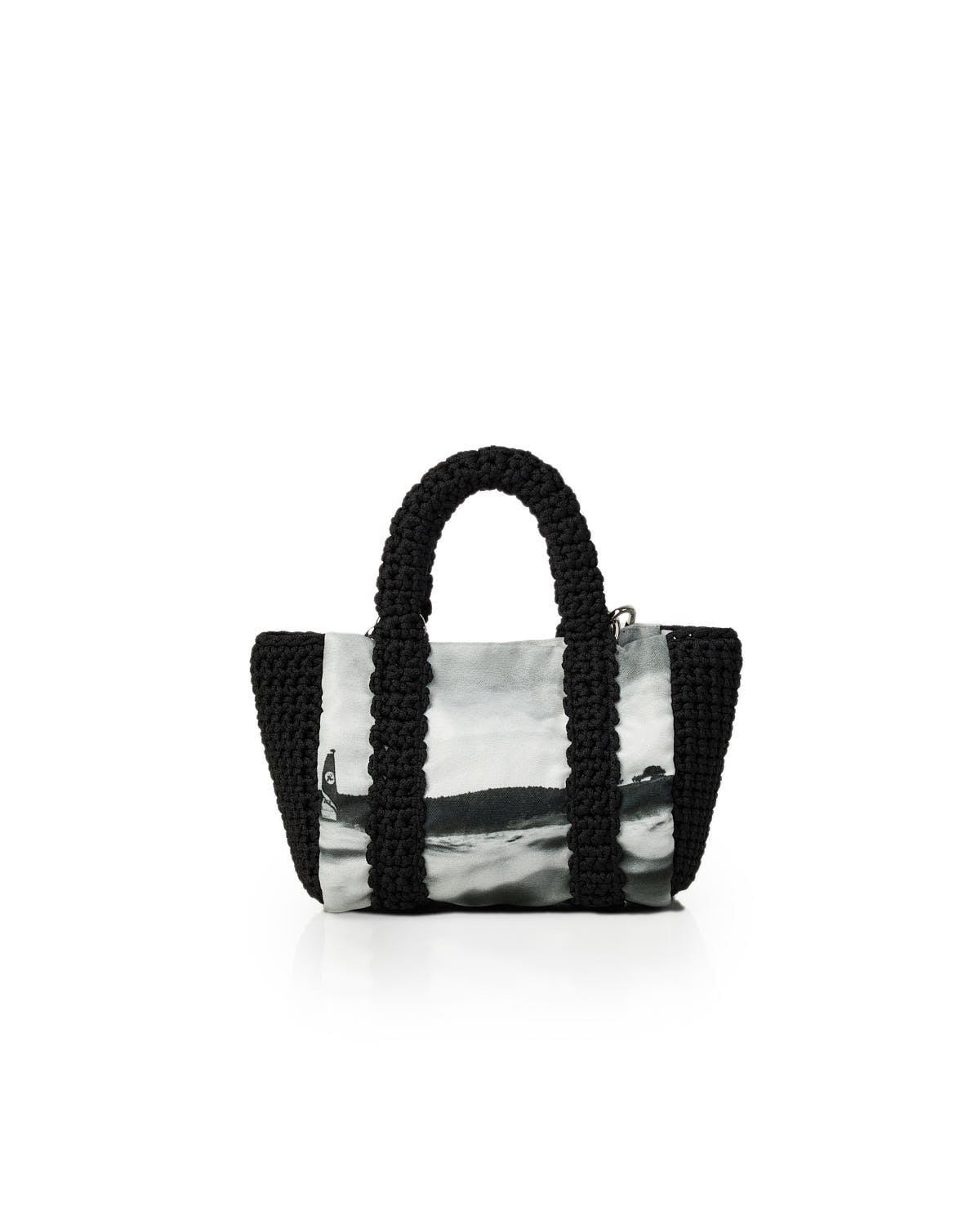 Black Aegean Small Tote Bag - Limited Edition Marina Vernicos x Miss Polyplexi