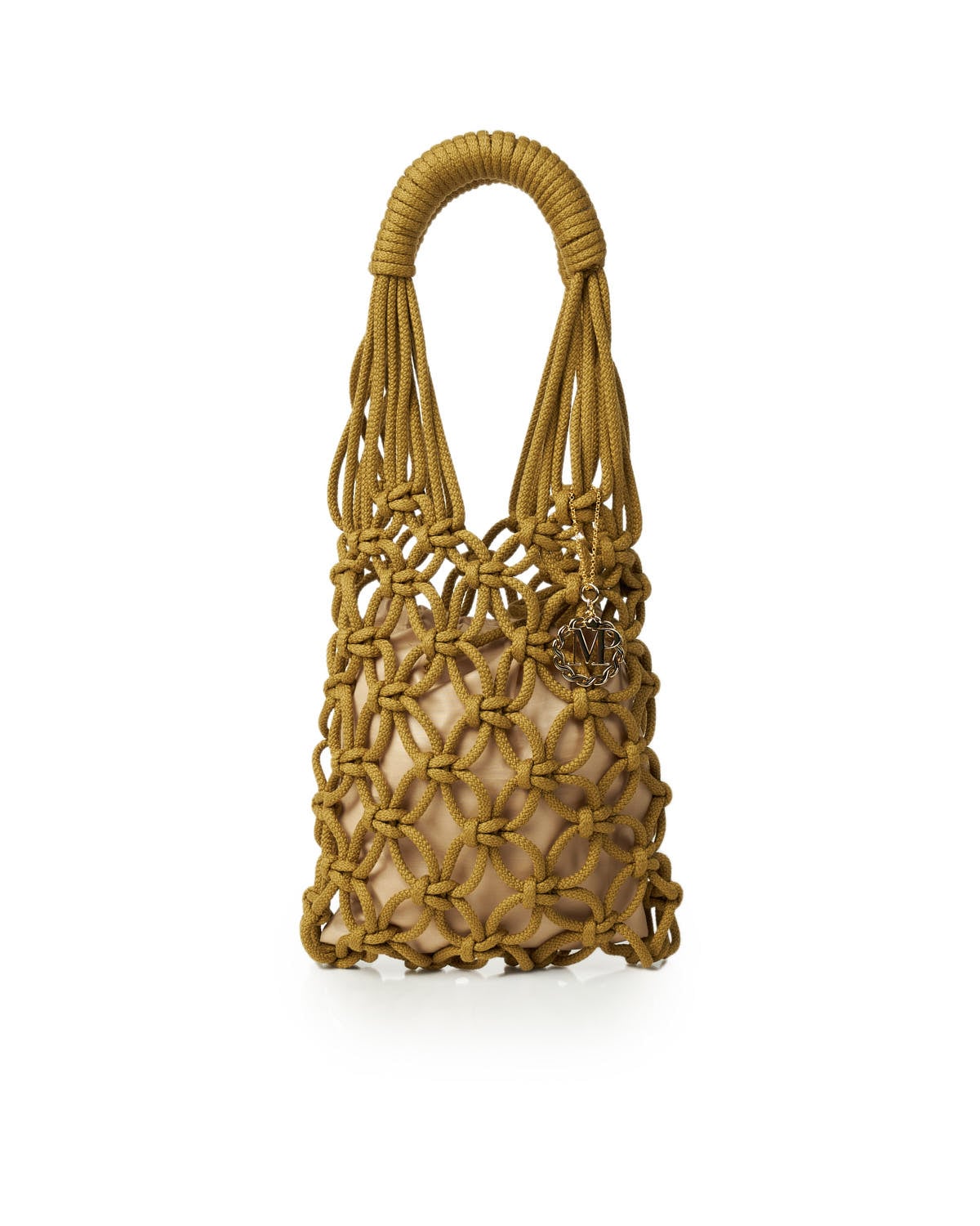 Miss Polyplexi Rome Khaki Crochet Shoulder Bag