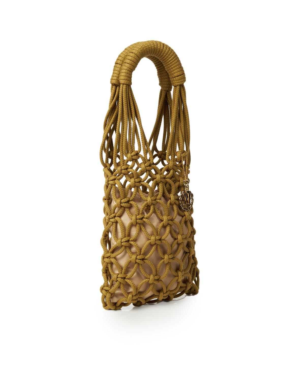 Miss Polyplexi Rome Khaki Crochet Shoulder Bag