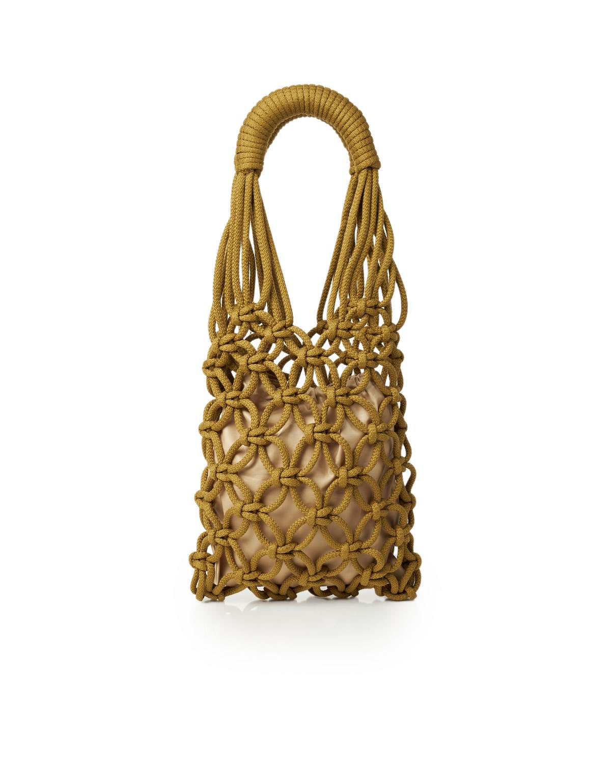 Miss Polyplexi Rome Khaki Crochet Shoulder Bag