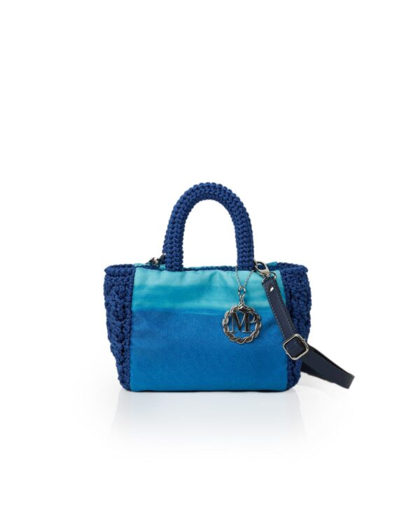 Miss Polyplexi Santorini Blue Crochet Crossbody Bag