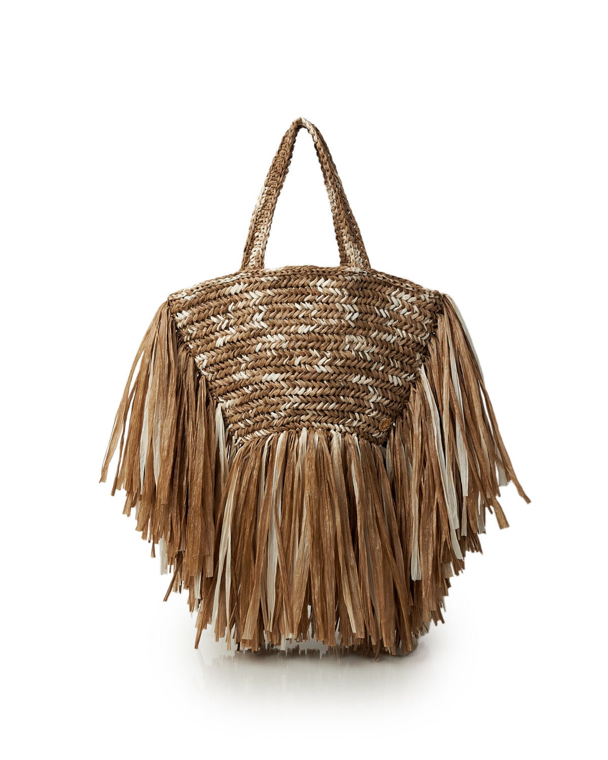 Verona Raffia Multicolor Brown Crochet Tote Bag - Miss Polyplexi