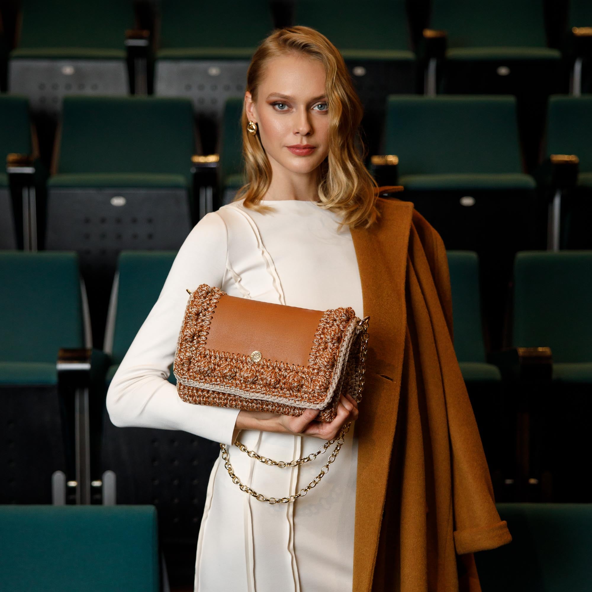 Miss Polyplexi Lydia Multicolour Tabac Shoulder Cross-body Bag