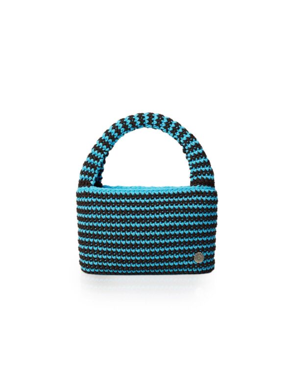Miss Polyplexi Arizona Brown Blue Crochet Shoulder Bag