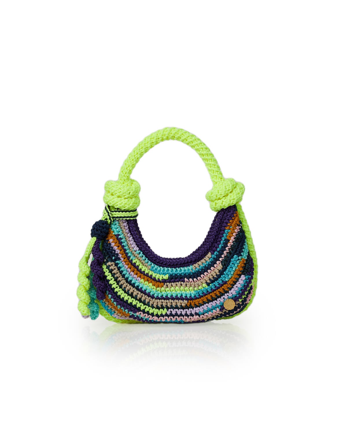 Miss Polyplexi New York Multicolor Crochet Shoulder Bag