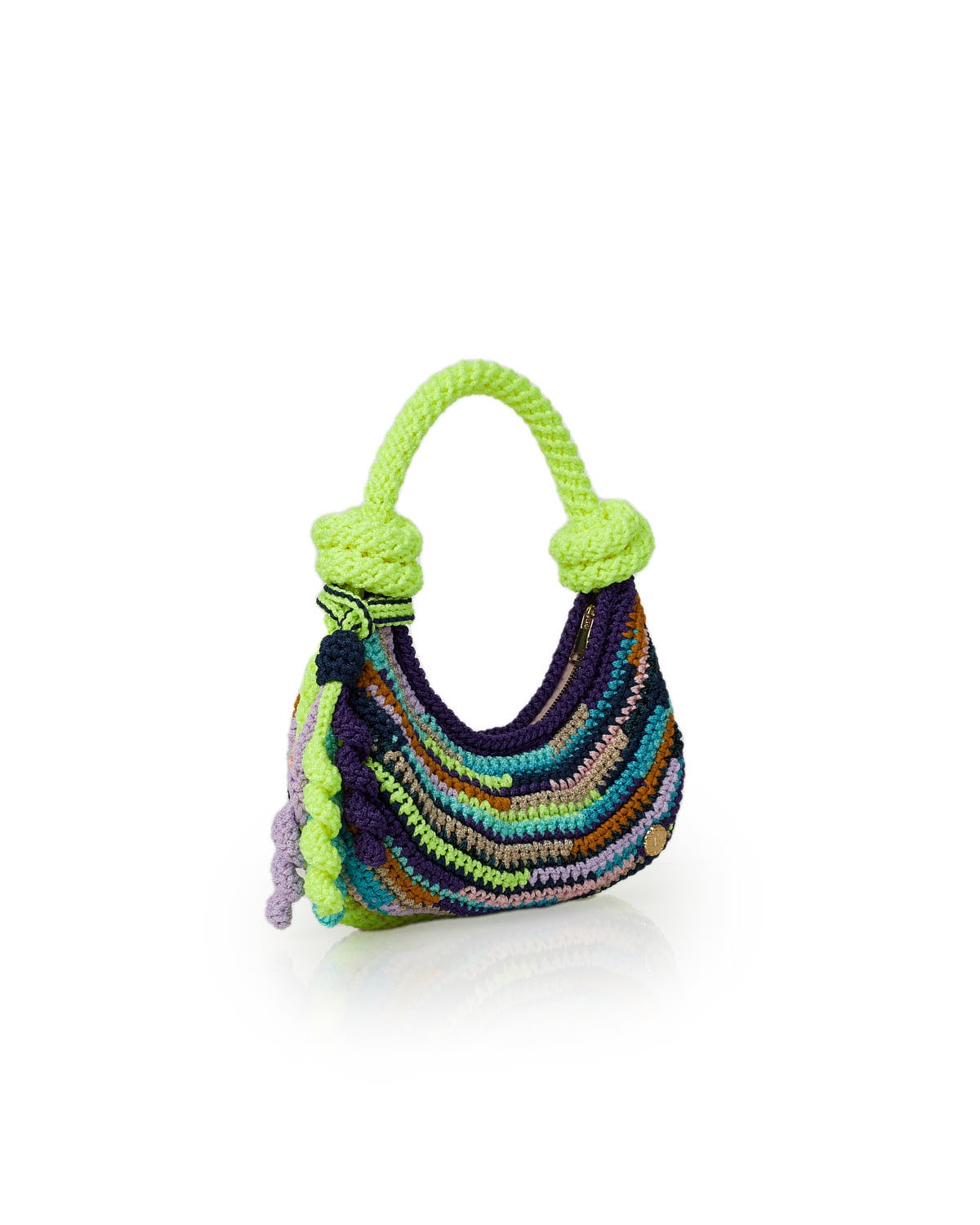 Miss Polyplexi New York Multicolor Crochet Shoulder Bag