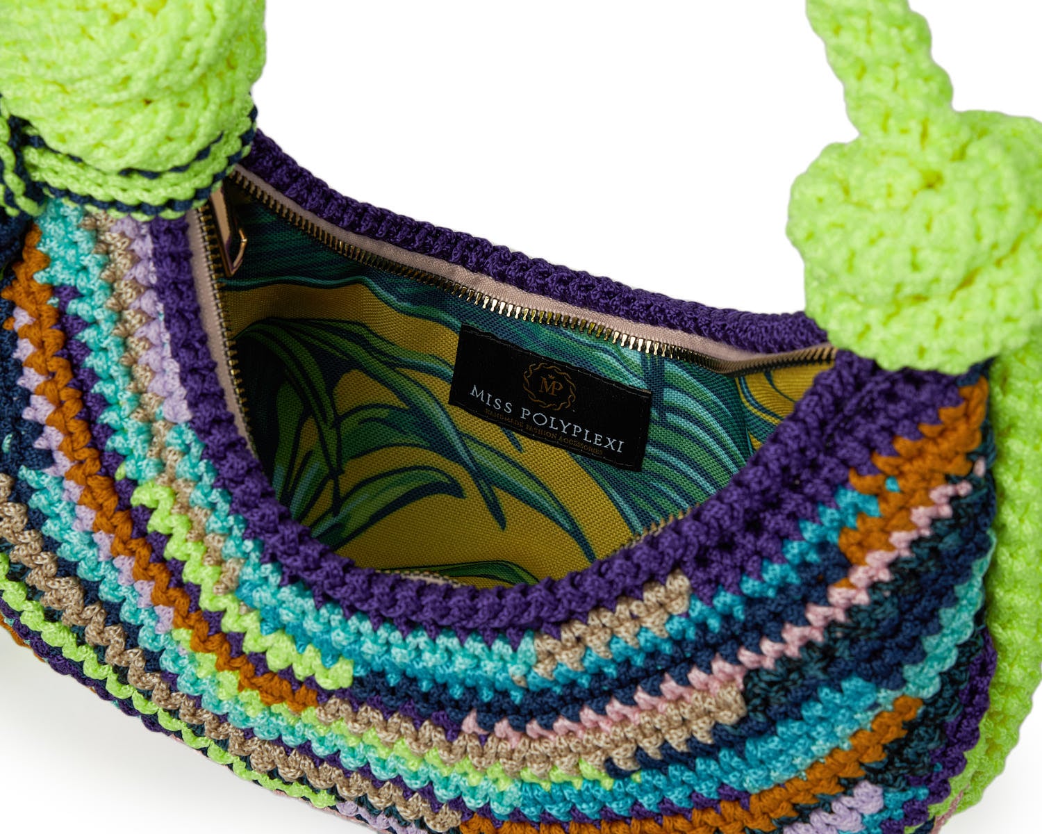 Miss Polyplexi New York Multicolor Crochet Shoulder Bag