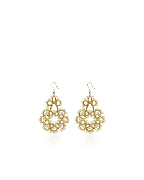 Miss Polyplexi Agne Handmade Gold Earrings
