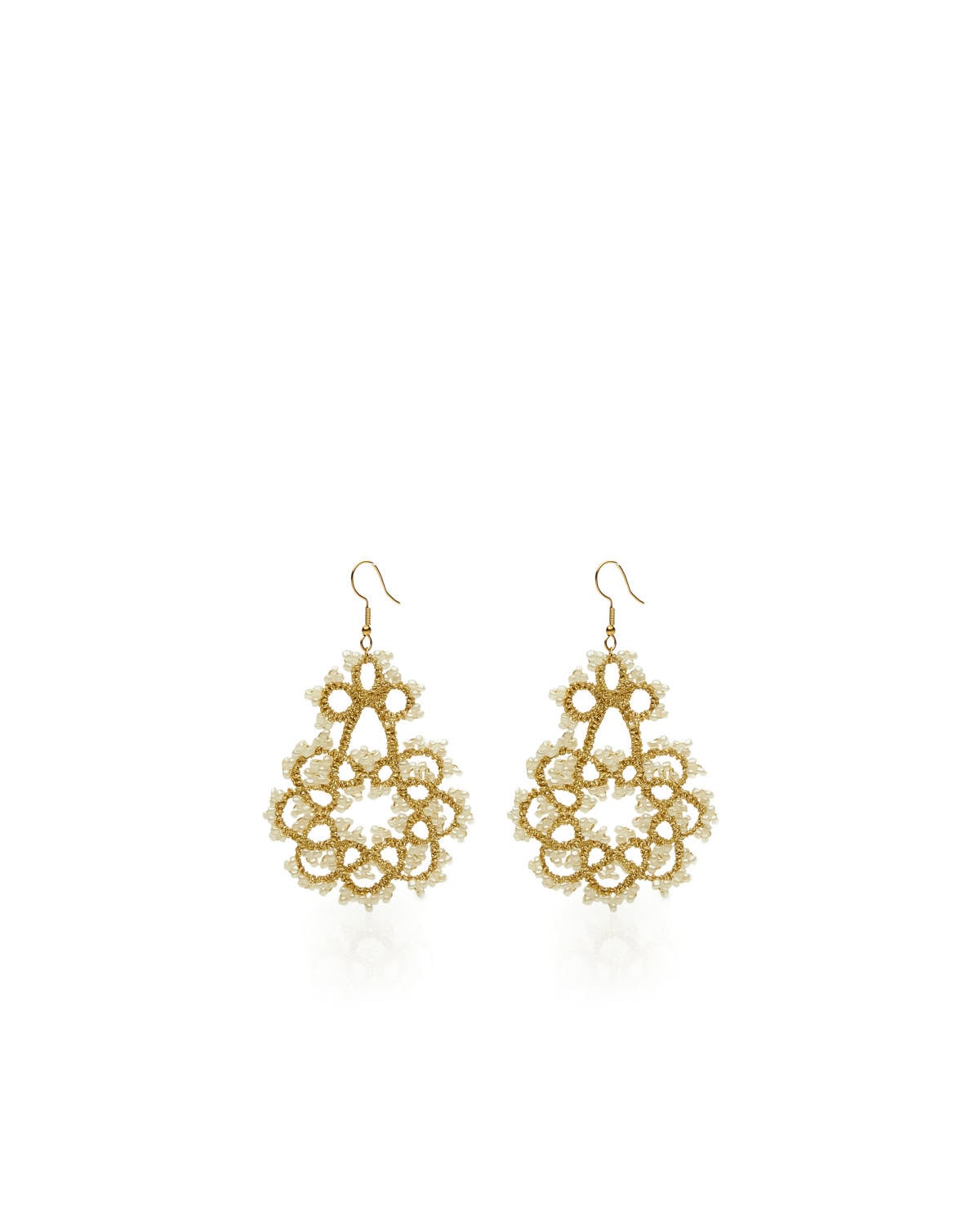 Miss Polyplexi Agne Handmade Gold Earrings