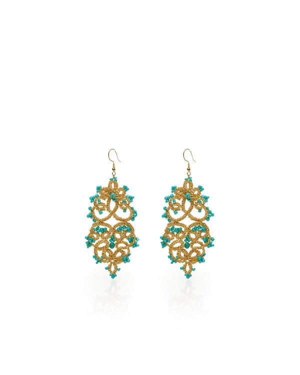 Miss Polyplexi Ariadne Handmade Gold Earrings