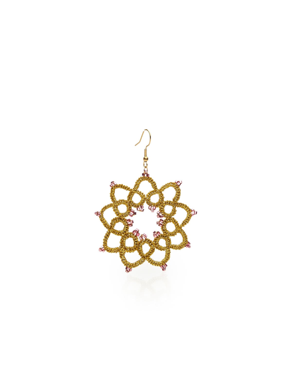 Miss Polyplexi Astra Handmade Gold Earrings