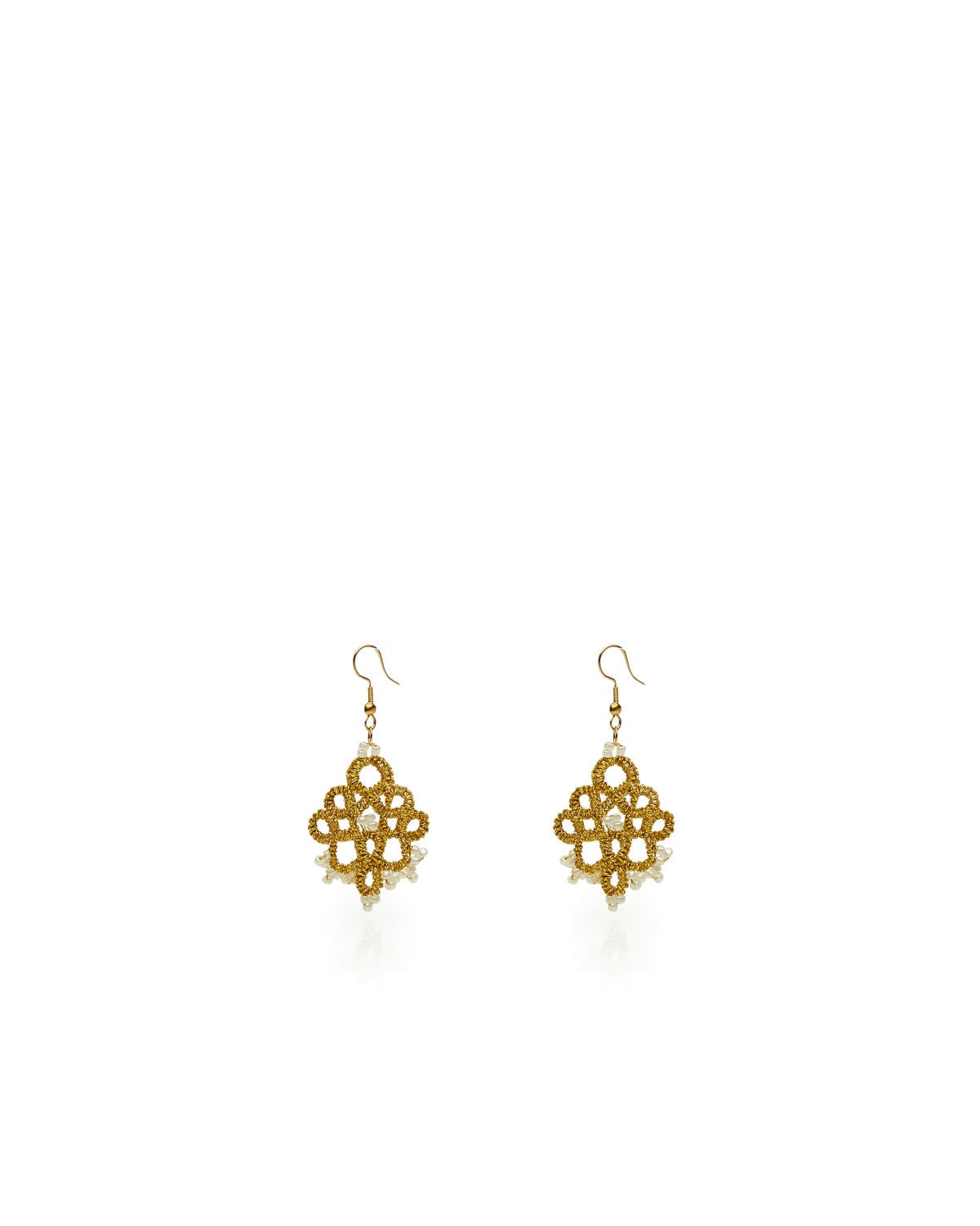 Miss Polyplexi Aura Handmade Gold Earrings