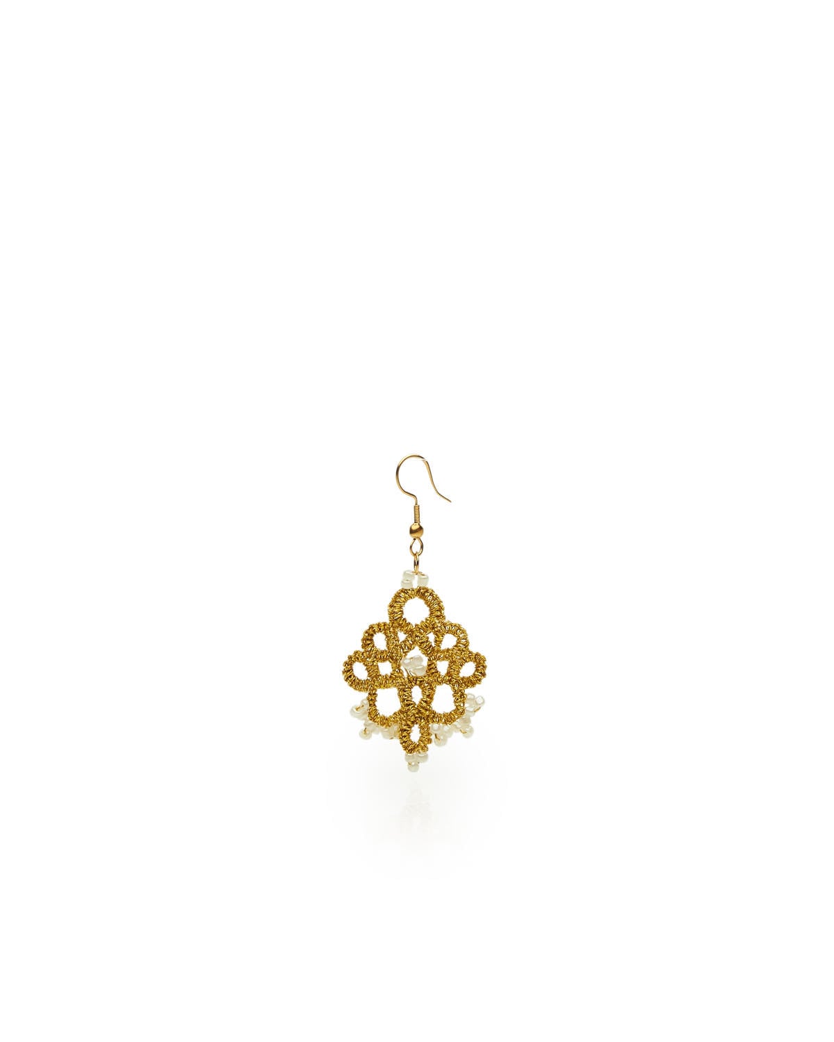 Miss Polyplexi Aura Handmade Gold Earrings