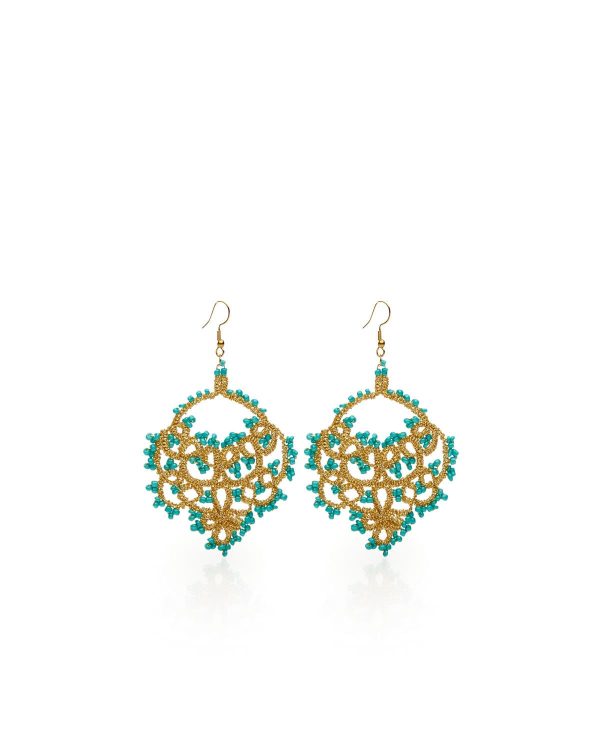Miss Polyplexi Daedalus Handmade Gold Earrings