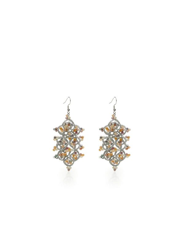 Miss Polyplexi Halo Handmade Silver Earrings