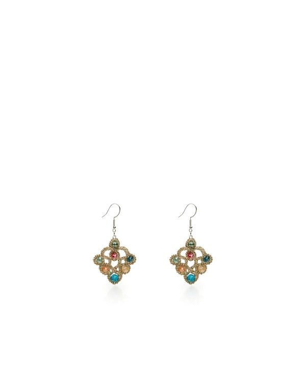 Miss Polyplexi Kori Handmade Light Gold Earrings