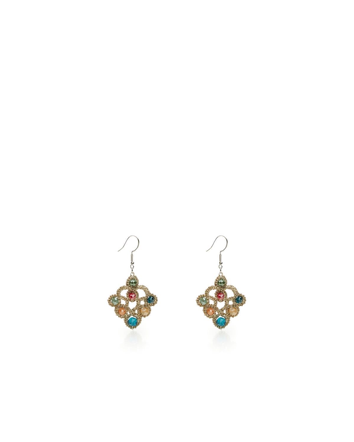 Miss Polyplexi Kori Handmade Light Gold Earrings
