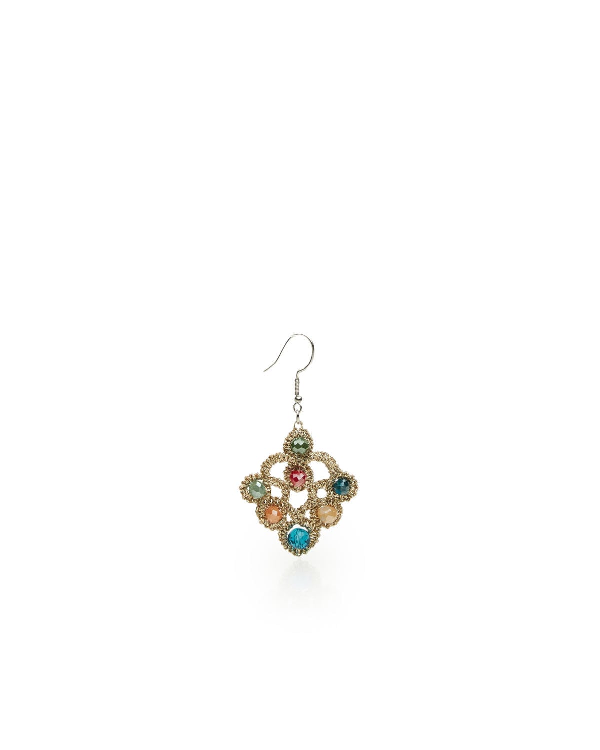 Miss Polyplexi Kori Handmade Light Gold Earrings