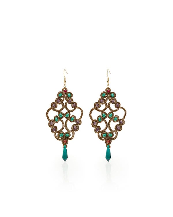 Miss Polyplexi Labyrintha Handmade Bronze Earrings