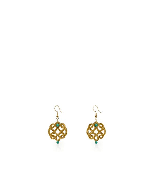 Miss Polyplexi Mitos Handmade Gold Earrings