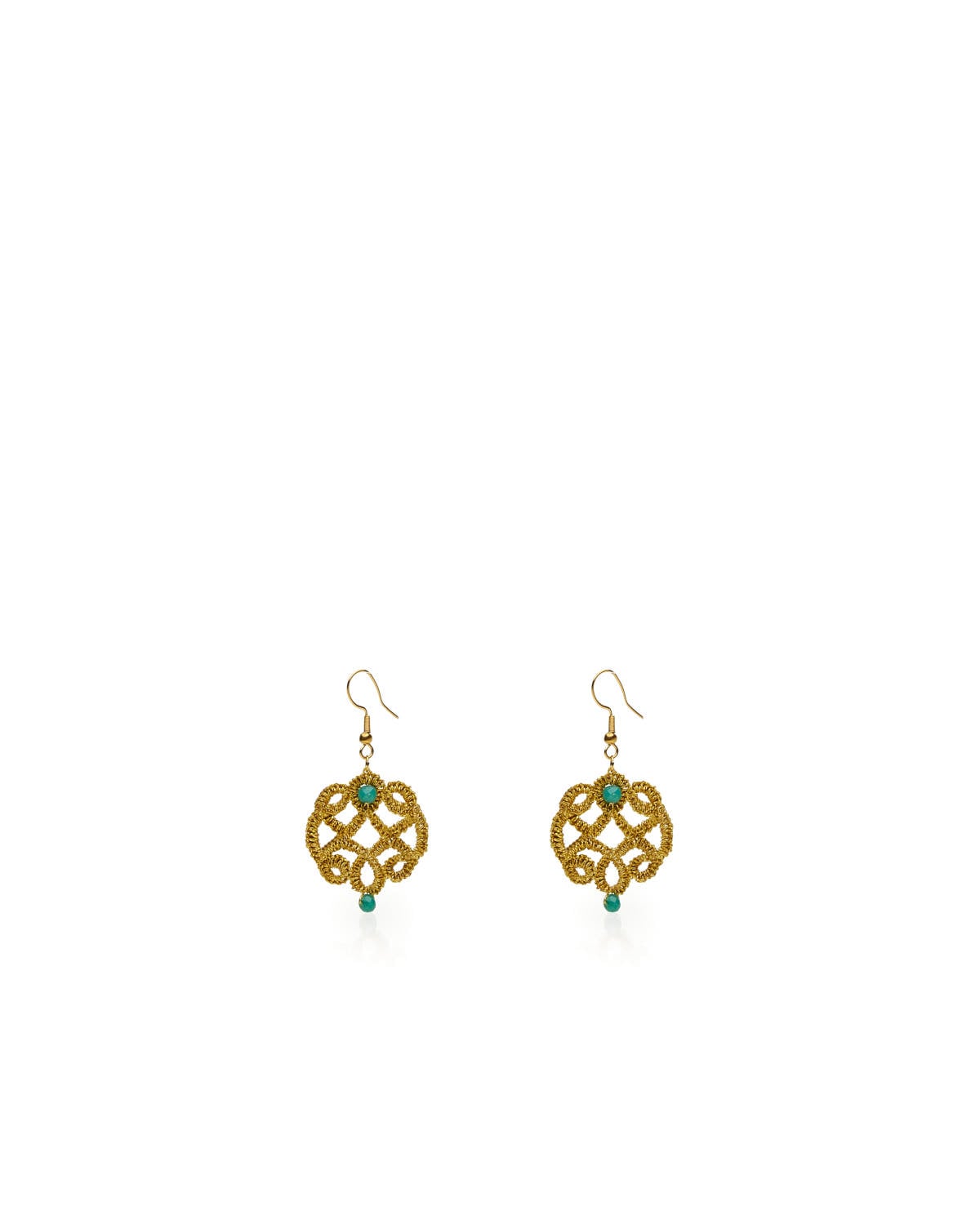 Miss Polyplexi Mitos Handmade Gold Earrings