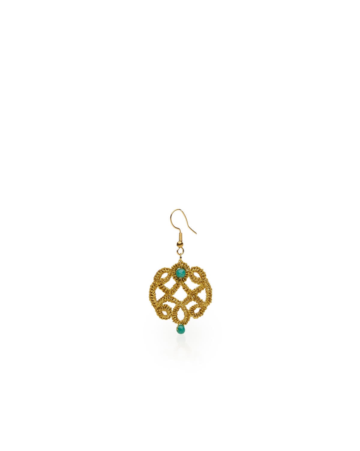 Miss Polyplexi Mitos Handmade Gold Earrings