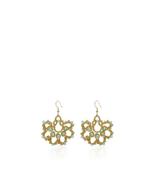Miss Polyplexi Thalassa Handmade Gold Earrings