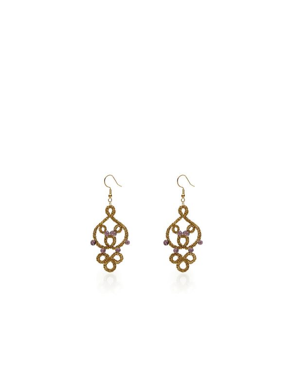 Miss Polyplexi Thesea Handmade Gold Earrings
