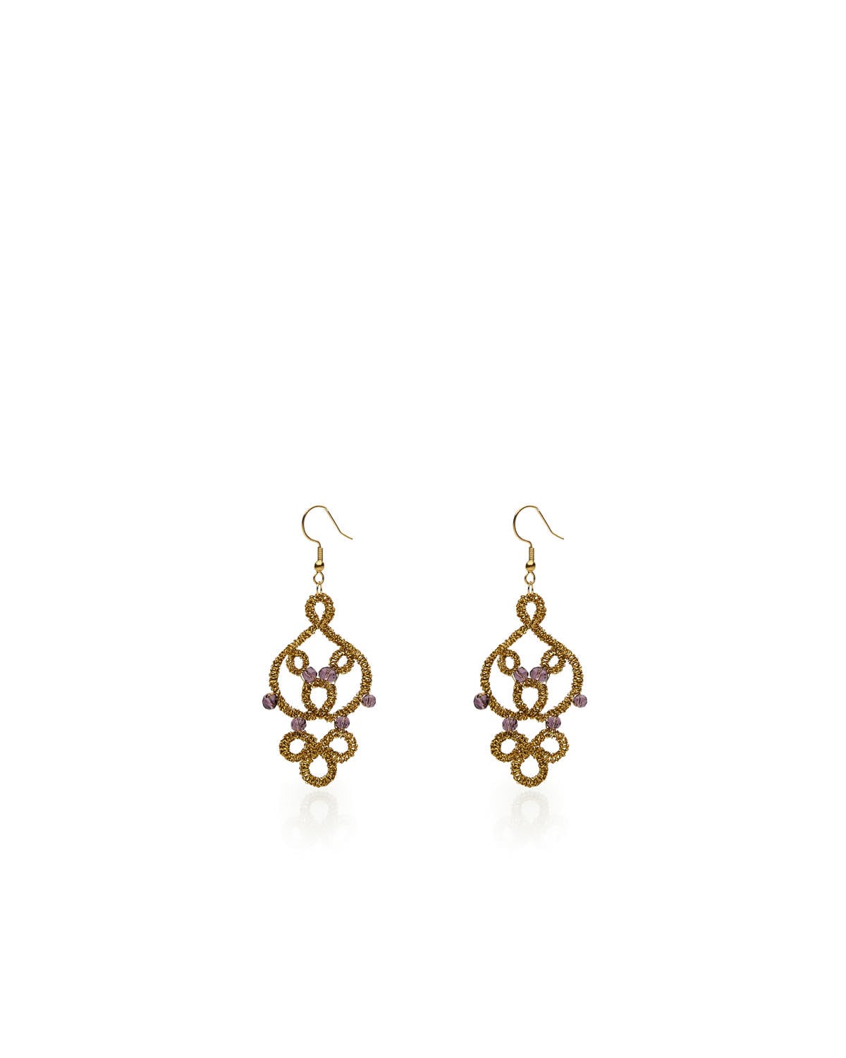 Miss Polyplexi Thesea Handmade Gold Earrings